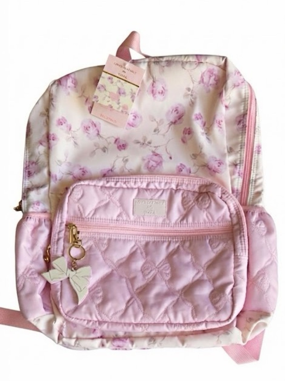 LoveShackFancy Ribbon Rosa Backpack Floral - Picture 2 of 5